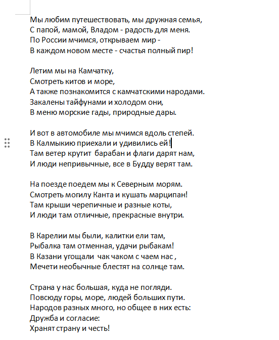 Карта наших путешествий